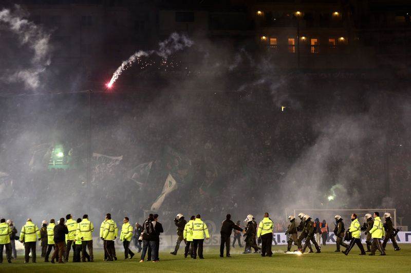 Illustration for article titled Greek Soccer League Game Postponed After Fan Riot
